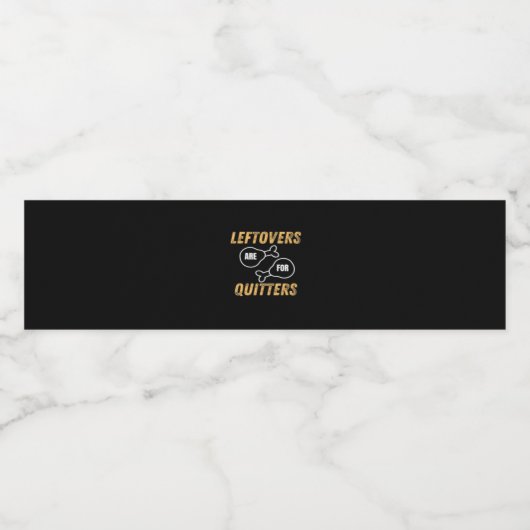 Die Bedienelemente sind für Quitters Retro Graphic Wasserflaschenetikett (Einzelnes Label)