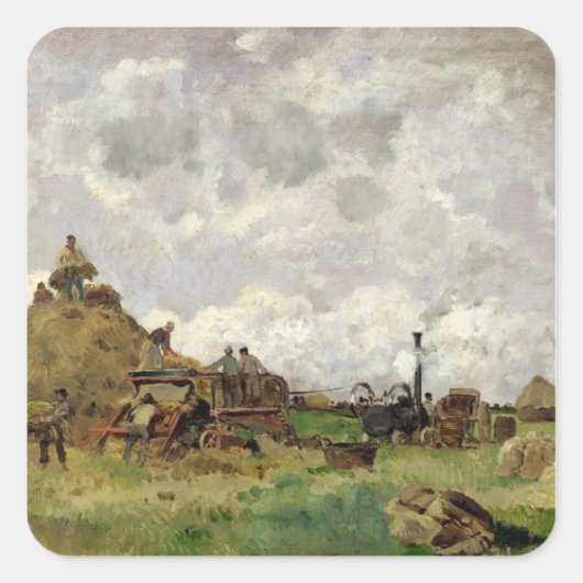 Die Bedrohung Quadratischer Aufkleber (Vorderseite)