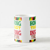 Die Beehrung der Vergangenheit, die den künftigen Kaffeetasse (Mittel)