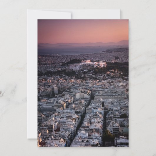 DIE BEEINDRUCKENDEN ATHEN EINLADUNG (Rückseite)