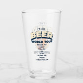 Die Beer World Tour Pint Glas (Vorderseite)
