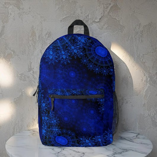 Die beerblaue funkelnde Blume Bedruckter Rucksack
