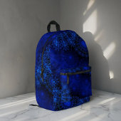 Die beerblaue funkelnde Blume Bedruckter Rucksack