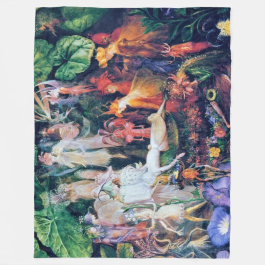 Die Beerdigung der Märchen, John Anster Fitzgerald Fleecedecke (Vorderseite)