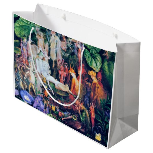 Die Beerdigung der Märchen, John Anster Fitzgerald Große Geschenktüte (Rückseite Schrägansicht)