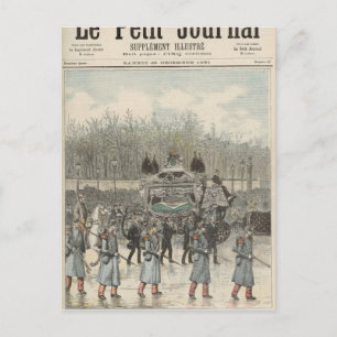 Die Beerdigung des Kaisers von Brasilien Postkarte