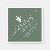 Die Beerdigung des Lebensmagazins Green Dove Serviette (Vorderseite)