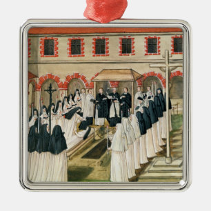Die Beerdigung einer Nonne, von 'l'Abbaye De Ornament Aus Metall
