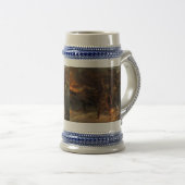 Die Beerdigung eines Wikinger Franks Dicksee 1893 Bierglas (VorderseiteRechts)