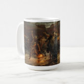 Die Beerdigung eines Wikinger Franks Dicksee 1893 Kaffeetasse (Vorderseite Links)