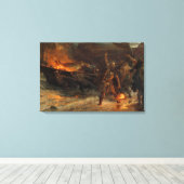 Die Beerdigung eines Wikinger Franks Dicksee 1893 Leinwanddruck (Insitu (Holzboden))