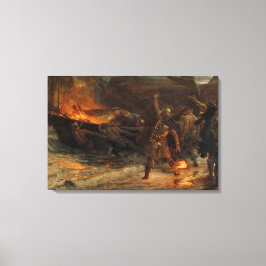 Die Beerdigung eines Wikinger Franks Dicksee 1893 Leinwanddruck