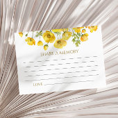 Die Beerdigung von Gelben Wilblumen eine Memory Ca RSVP Karte