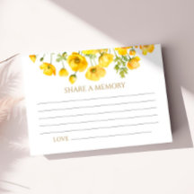 Die Beerdigung von Gelben Wilblumen eine Memory Ca