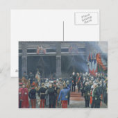 Die Beerdigung von Louis Pasteur Postkarte (Vorne/Hinten)