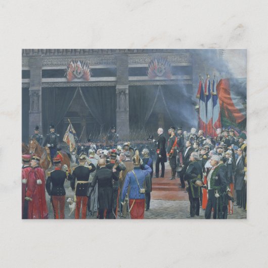 Die Beerdigung von Louis Pasteur Postkarte (Vorderseite)