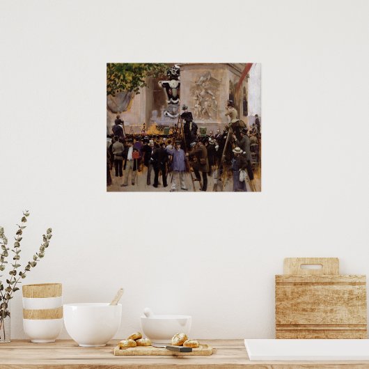 Die Beerdigung von Victor Hugo Poster (Küche)