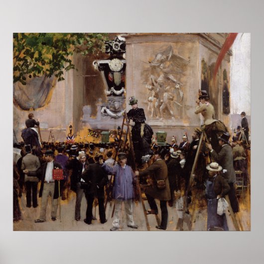 Die Beerdigung von Victor Hugo Poster (Vorne)