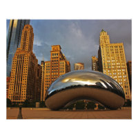 Die Beere in Chicago bei Sonnenaufgang
