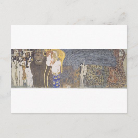 Die Beethoven-Frieze: Die feindseligen Power. Far  Postkarte (Vorderseite)