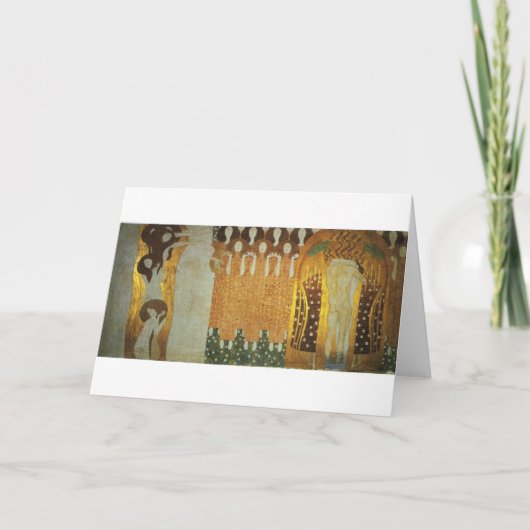 Die Beethoven-Frieze: Die Lange für das Glück Fi Karte (Vorderseite)