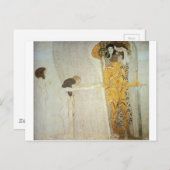 Die Beethoven-Frieze: Die Langeweile für Glück Postkarte (Vorne/Hinten)