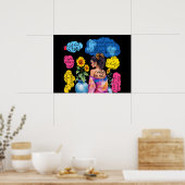 Die Befähigungsnachweise der Frau in positiver Wei Poster (Küche)