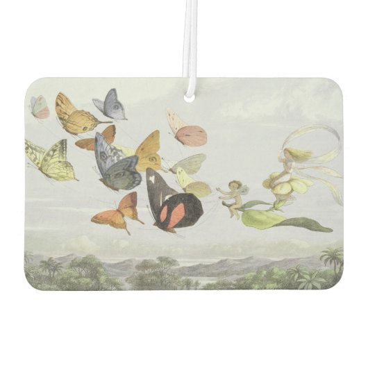 Die Beförderung der Märchenkönigin | Elf World Autolufterfrischer (Rückseite)