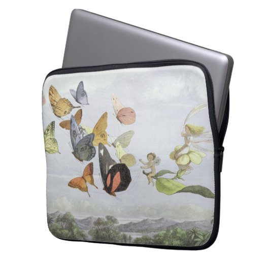 Die Beförderung der Märchenkönigin | Elf World Laptopschutzhülle (Vorderseite Links)