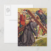 Die Beförderung des Kreuzes Postkarte (Vorne/Hinten)