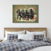 Die Beförderung - überzogene Leinwand (Insitu (Schlafzimmer))