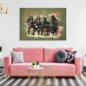 Die Beförderung - überzogene Leinwand (Insitu (Wohnzimmer))