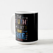 Die befreiende Wahrheit Kaffeetasse (Vorderseite Links)