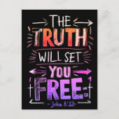 Die befreiende Wahrheit Postkarte (Vorderseite)