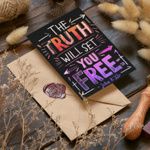 Die befreiende Wahrheit Postkarte