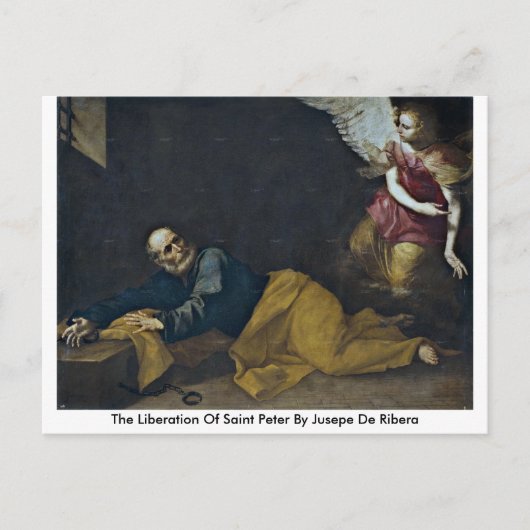 Die Befreiung des heiligen Peter durch Jusepe de R Postkarte (Vorderseite)