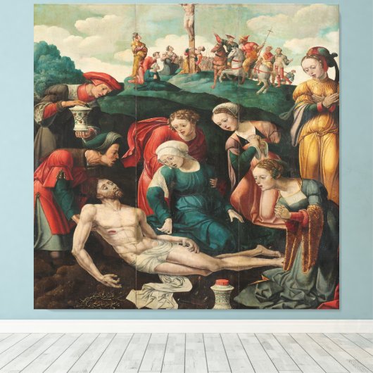 Die Begehung Christi Leinwanddruck (Insitu (Holzboden))