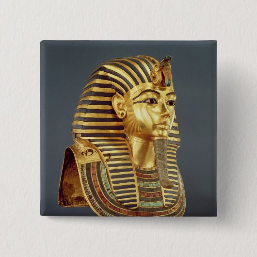 Die Begräbnismaske von Tutankhamun Button (Vorderseite)