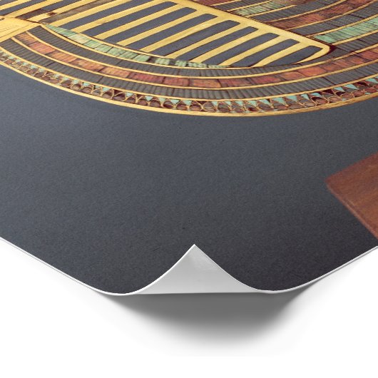 Die Begräbnismaske von Tutankhamun Poster (Ecke)