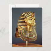 Die Begräbnismaske von Tutankhamun Postkarte (Vorne/Hinten)