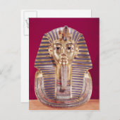 Die Begräbnismaske von Tutankhamun Postkarte (Vorne/Hinten)