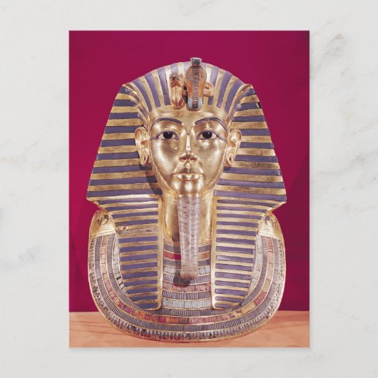 Die Begräbnismaske von Tutankhamun Postkarte (Vorderseite)