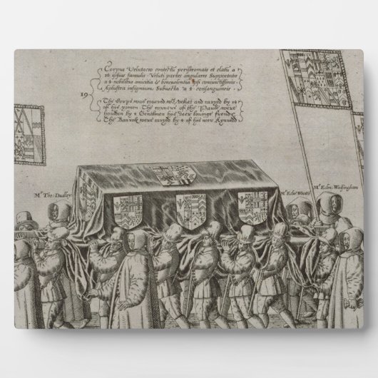 Die Begräbniszeremonie von Sir Philip Sidney (1554 Fotoplatte (Vorderseite)