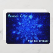 Die Begrüßung der Saison - Schneefall Feiertagskarte (Vorne/Hinten)