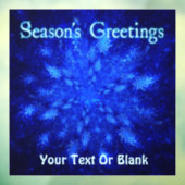 Die Begrüßung der Saison - Schneefall Fensteraufkleber (Blatt 3)