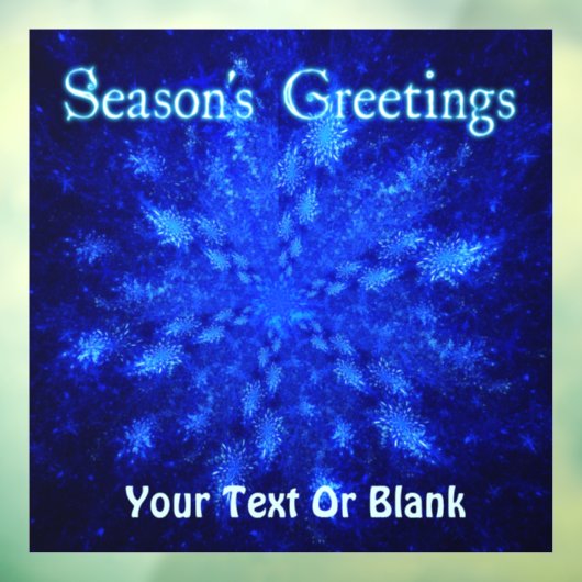 Die Begrüßung der Saison - Schneefall Fensteraufkleber (Blatt 3)