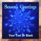 Die Begrüßung der Saison - Schneefall Fensteraufkleber (Blatt 2)