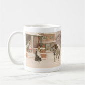 Die Begrüßung des Postboten von Robert Walker Macb Kaffeetasse (Links)