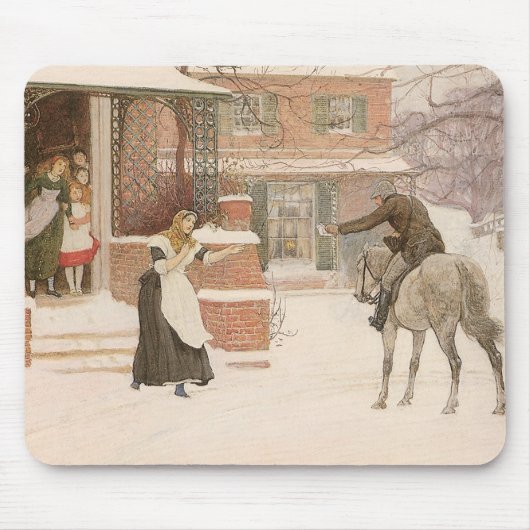 Die Begrüßung des Postboten von Robert Walker Macb Mousepad (Vorne)