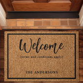 Die Begrüßungsbedingungen gelten für die sonnige T Fußmatte
